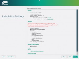 Warning about missing packages
