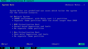 Default system roles list