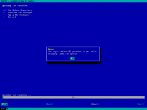 Invalid regurl handling in autoinstallation