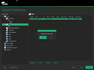 Deleting an MD RAID in the reimplemented partitioner