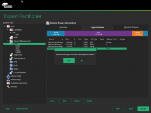 Deleting an LVM LV in the reimplemented partitioner