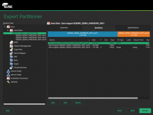 Multipath devices in the reimplemented partitioner