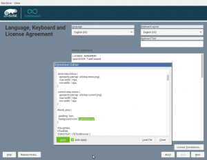 Installer Stylesheet Editor