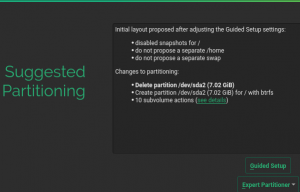 Adjusted initial partitioning proposal