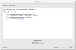 Initial Single Disk Partitioning Proposal