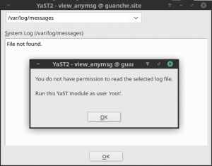 Explanatory pop-up for log viewer