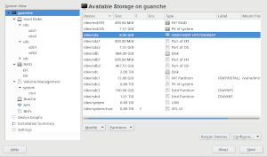 The YaST Partitioner